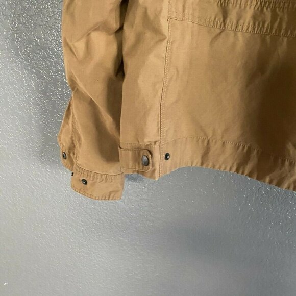 Eddie Bauer Tan LIGHTWEIGHT Jacket Womens LARGE FU - Picture 5 of 6